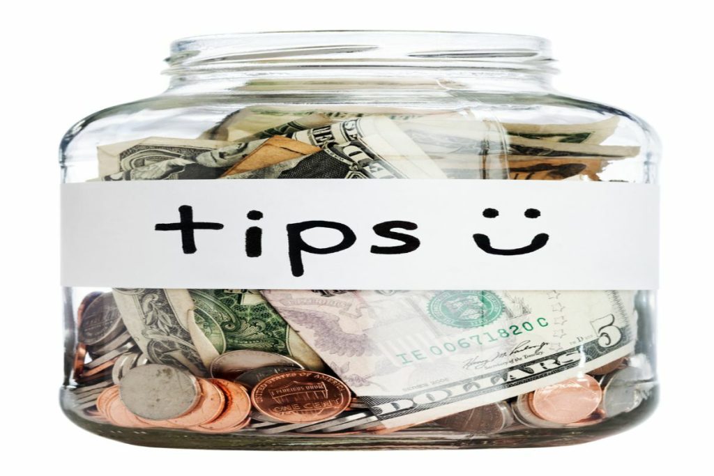 working for tips