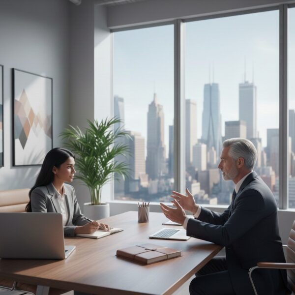 Professional meeting where employee seeks to challenge demotion or pay cut with management